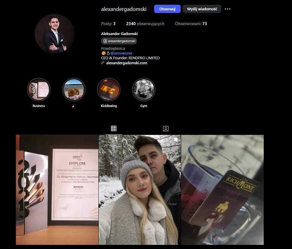alexander gadomski rendpro limited instagram