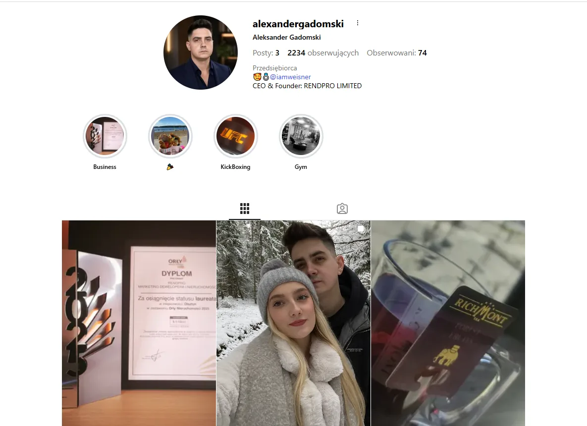 alexander gadomski rend.pro limited instagram